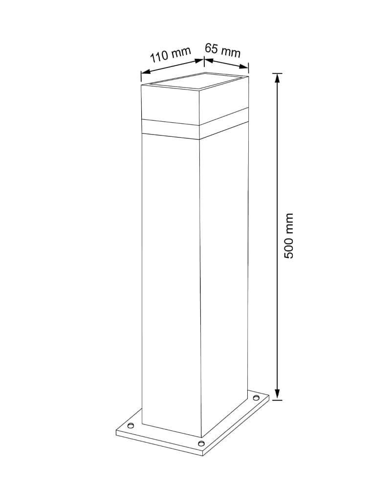 Вуличний світильник Goldlux 322371 Gilbert GU10 10W IP44 купити