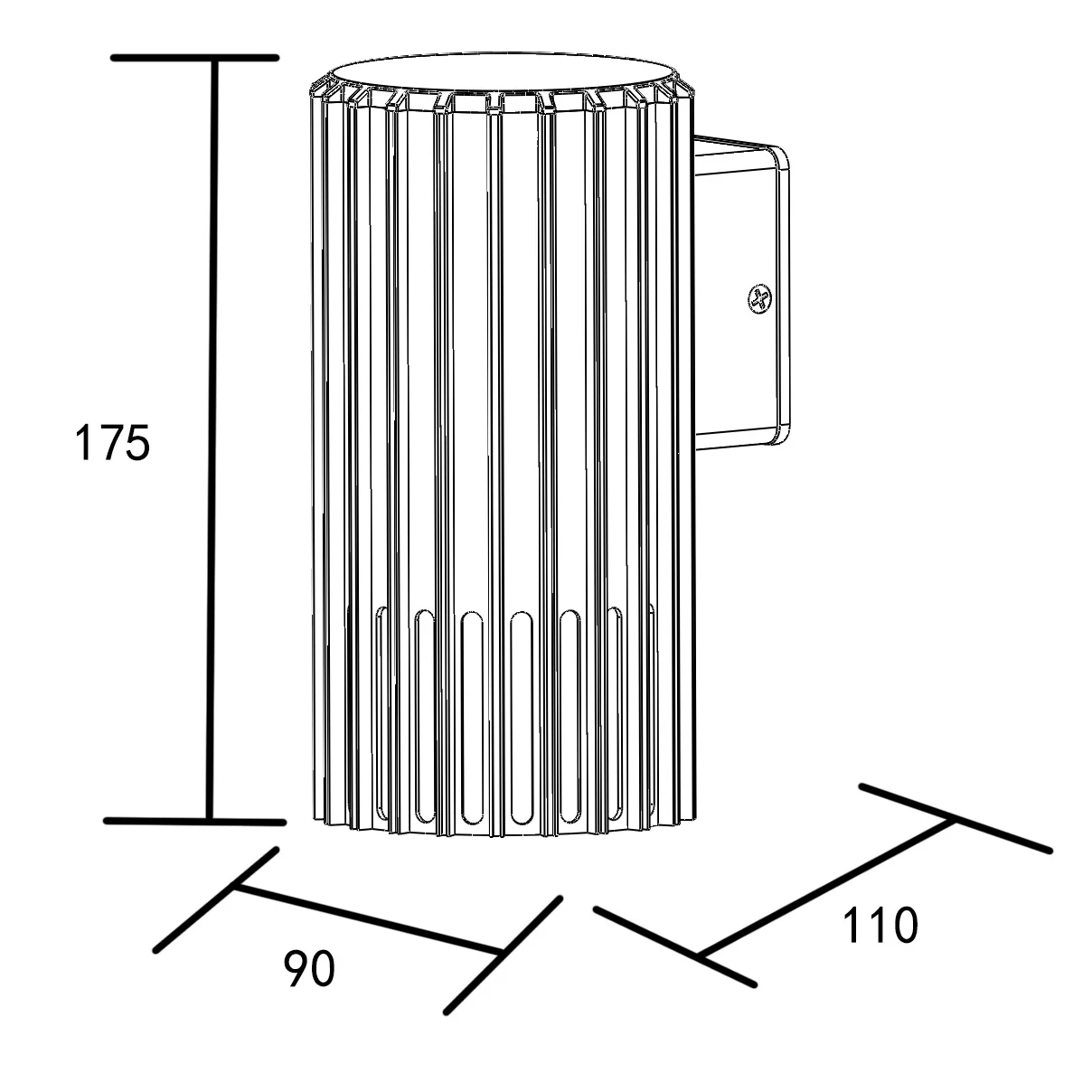 Вуличний світильник Goldlux 329332 Kuusamo E27 1x20W IP54 графітовий купити