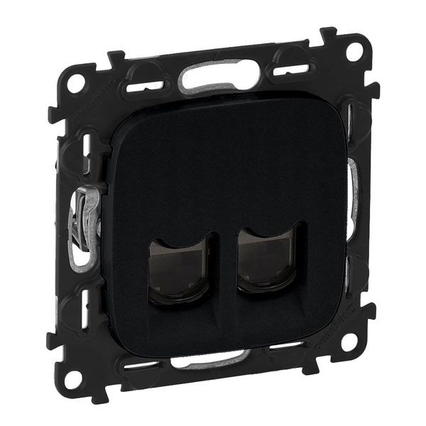 Розетка телефонная RJ11, антрацит, Valena ALLURE (753948) купити