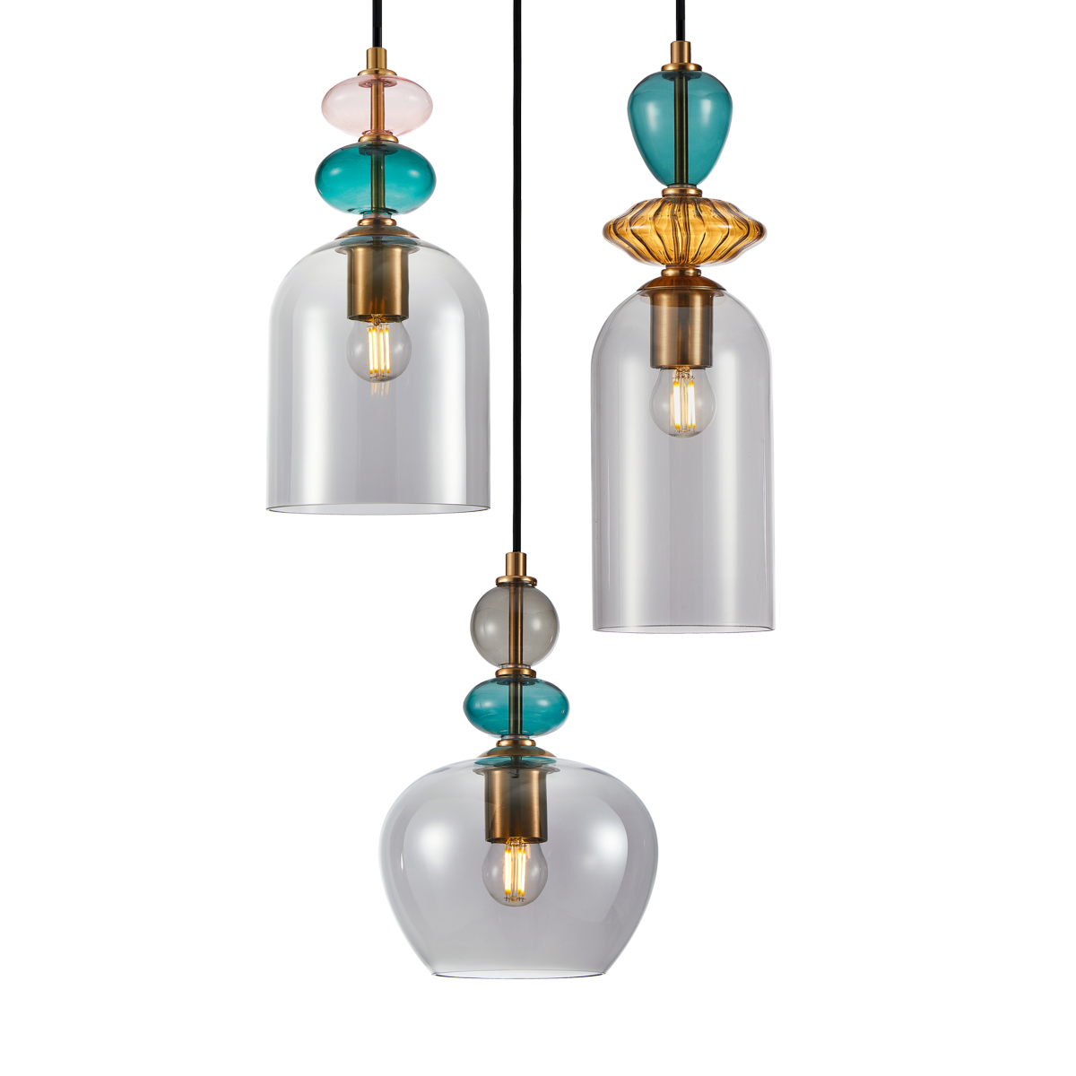 Люстра підвісна ITALUX PND-30263-3A-BRO-SG Busco купити