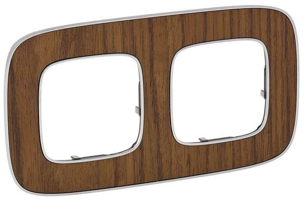 Рамка 2 поста, орех, Valena ALLURE (754462) купити