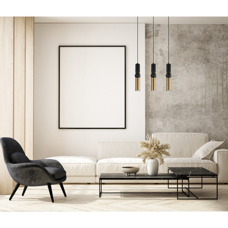 Підвісний світильник ITALUX PND-14290-3A-BK-BRO Isidora купити