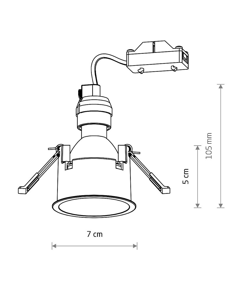 Точковий світильник Nowodvorski 10792 Cup GU10 1x10W IP20 Copper купити