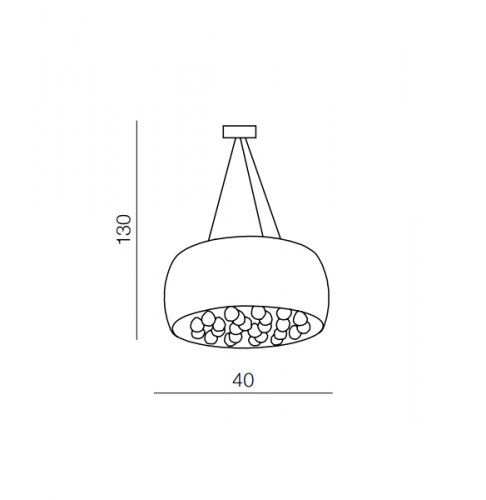Люстра Azzardo AZ0701 Quince 40 купити