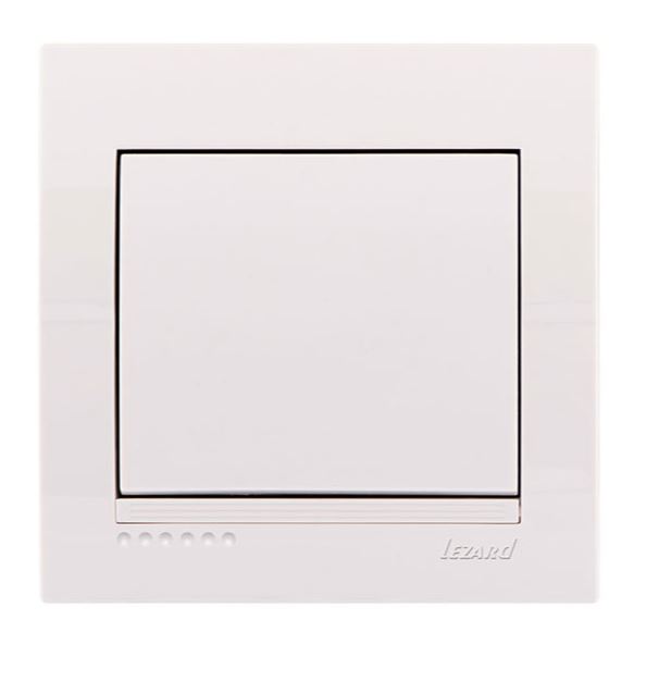 Выключатель одноклавишный Lezard Deriy, белый (702-0202-100) купити