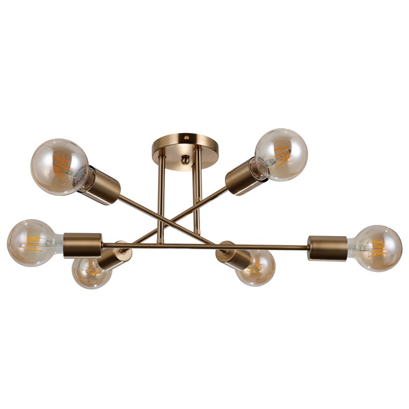 Люстра потолочна ITALUX PND-4052-6-HBR Formio купити