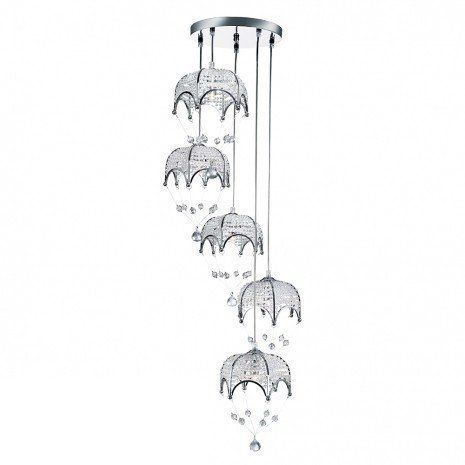 Подвесной светильник Searchlight 2465-5cc Parashute купити