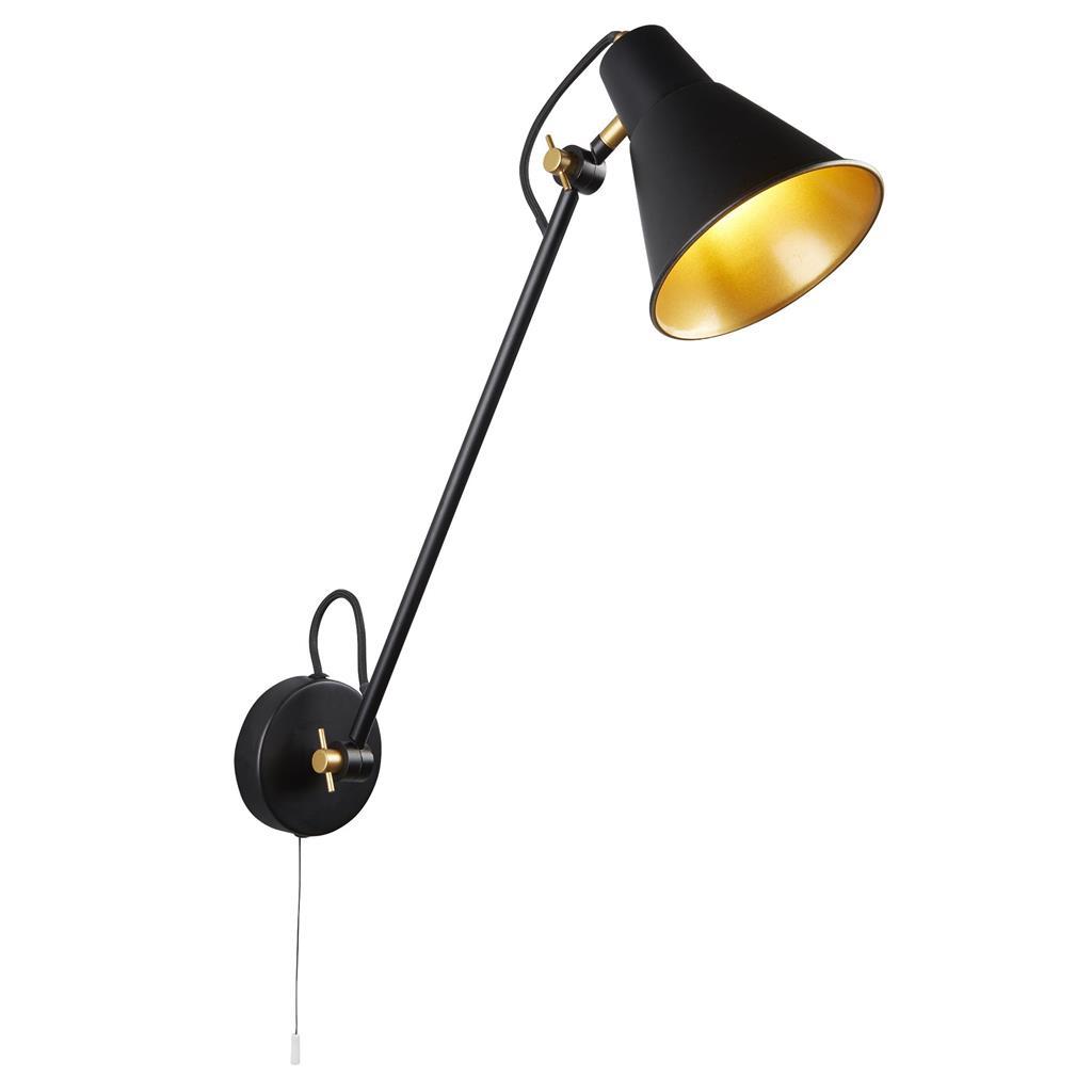 Бра Searchlight ADJUSTABLE WALL LIGHTS 6302BK купити