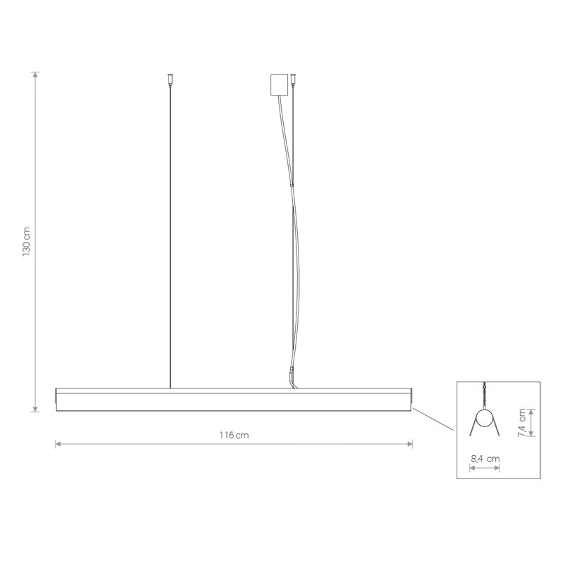 Подвесной светильник Nowodvorski 8904 A LED купити