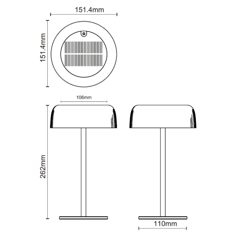 Вуличний стовпчик на сонячних батареях Zuma Line DT33111 BLUET купити