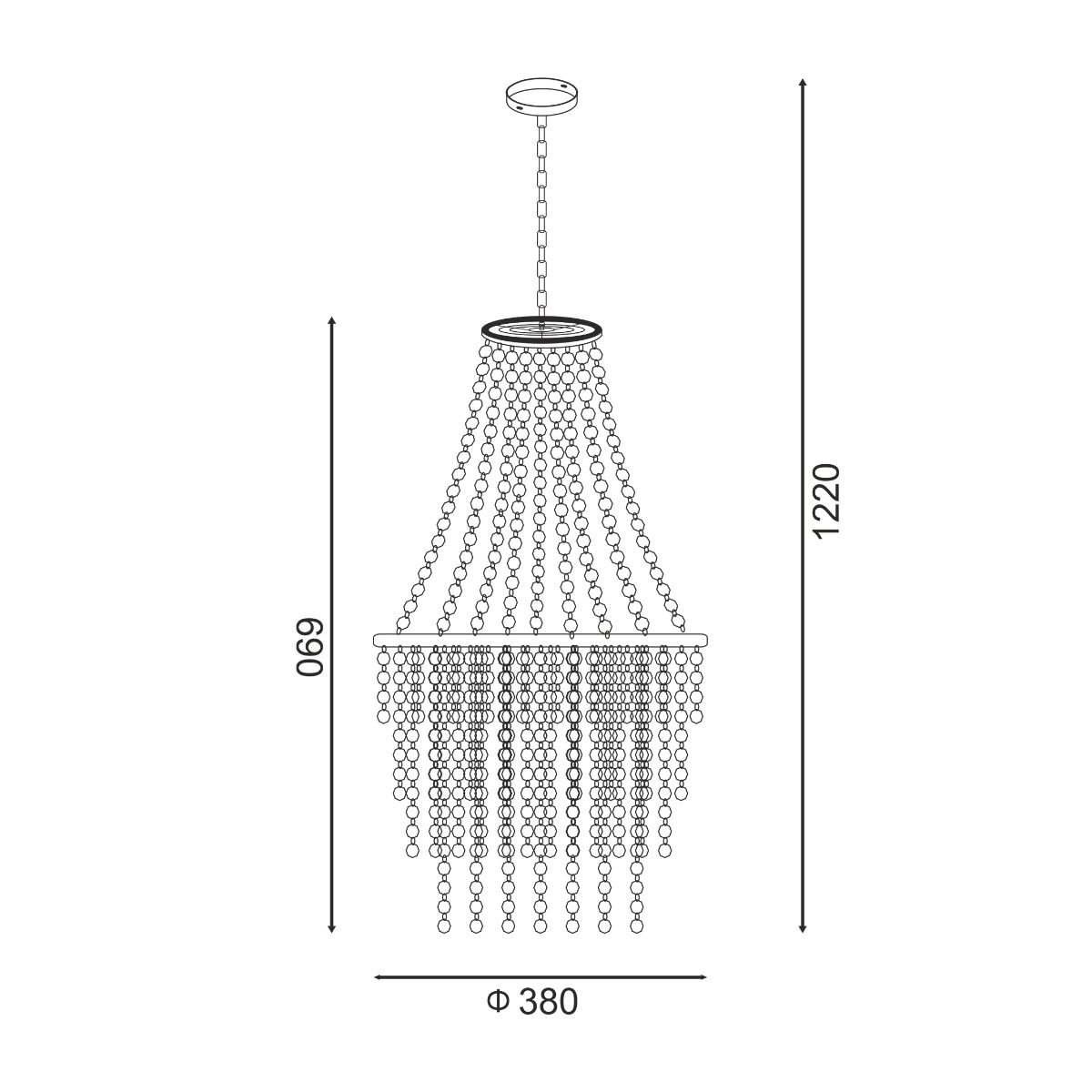 Люстра ZUMA LINE ALMERIA YSC01 купити