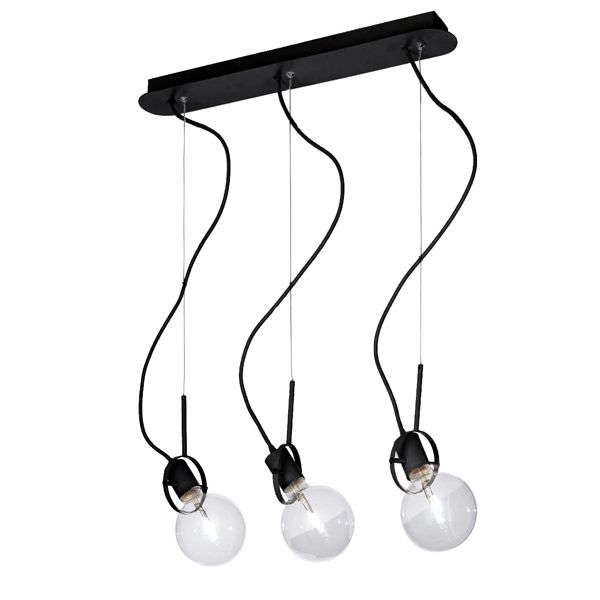 Подвесной светильник Ideal Lux RADIO SP3 NERO купити