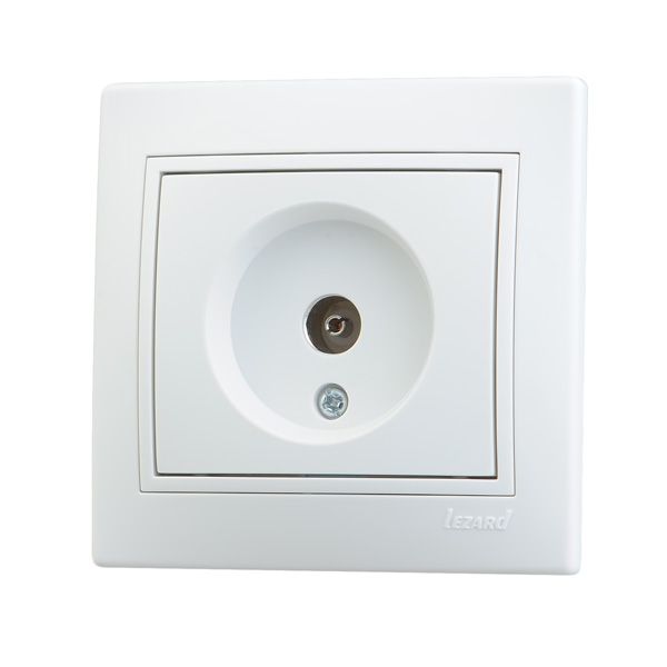 Розетка TV проходная, белый  (701-0202-129) купити