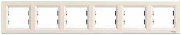 Рамка 6-постова, горизонтальна, кремовий (EPH5800623) купити
