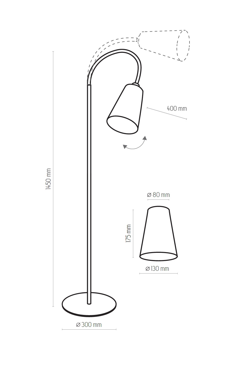 Торшер TK LIGHTING 1099 WIRE купити