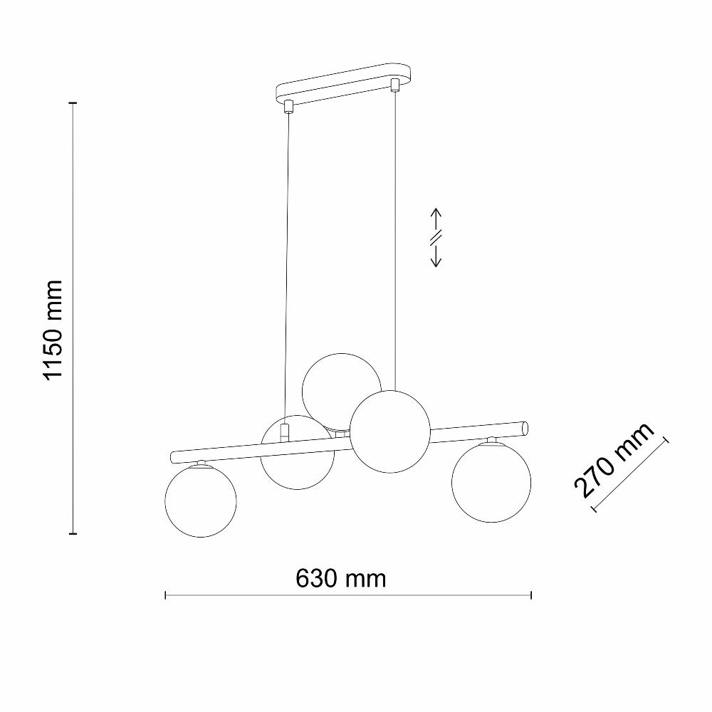 Підвісний світильник TK Lighting 4549 ESTERA GOLD купити