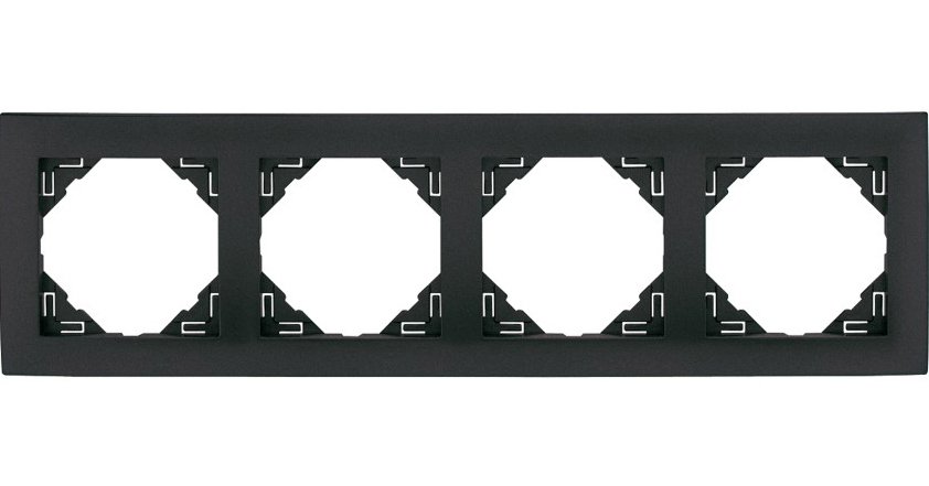 Рамка 4-місна універсальна LOGUS металік графіт (90940 TIS) купити