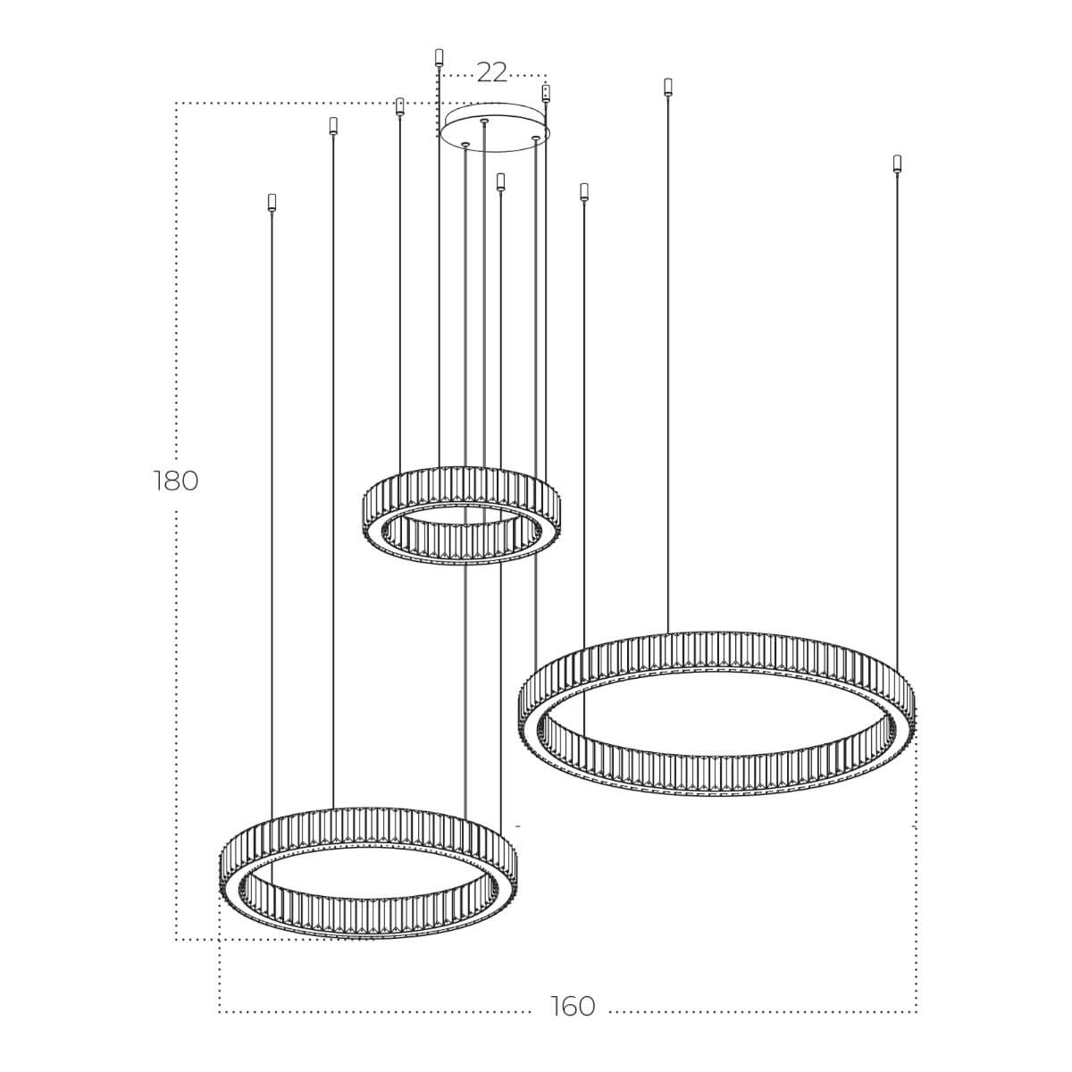 Кришталева люстра Azzardo AZ5795 SPARK (11464) купити