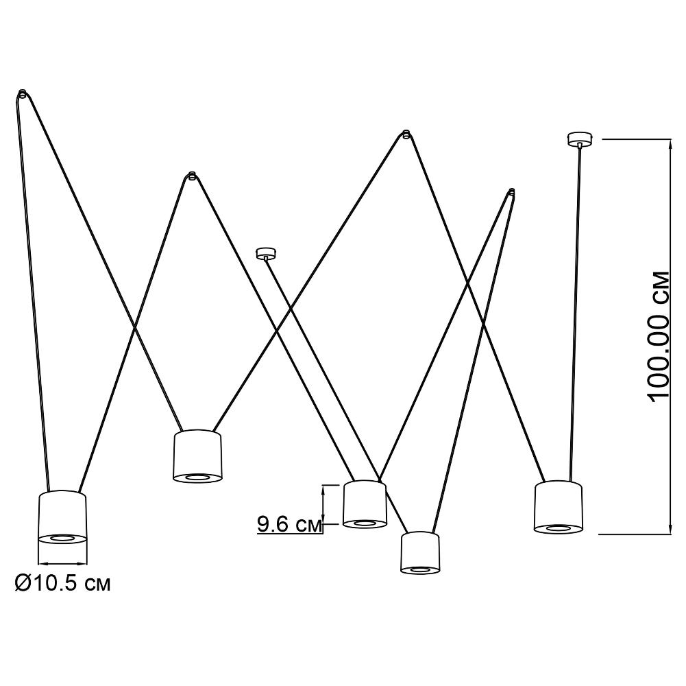 Подвесной светильник ImperiumLight Tokyo Big 3745100.05.05 купити