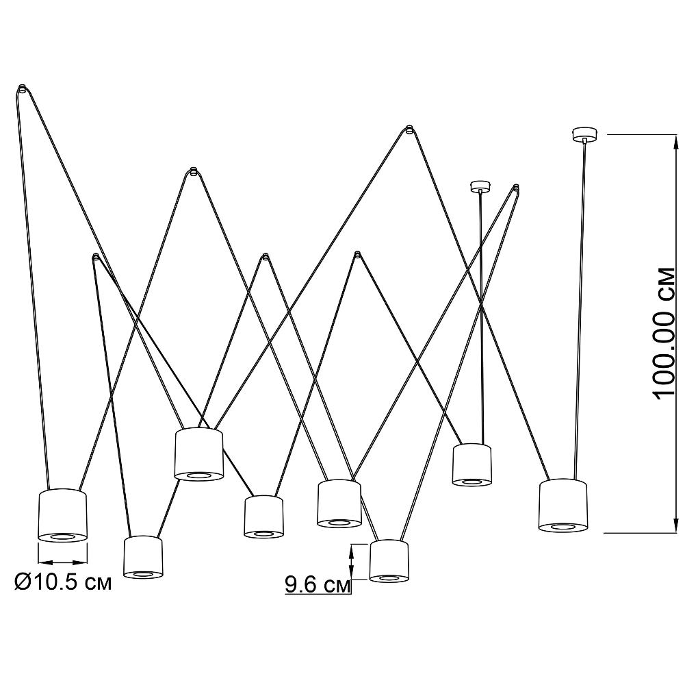 Подвесной светильник ImperiumLight Tokyo Big 3748100.05.05 купити