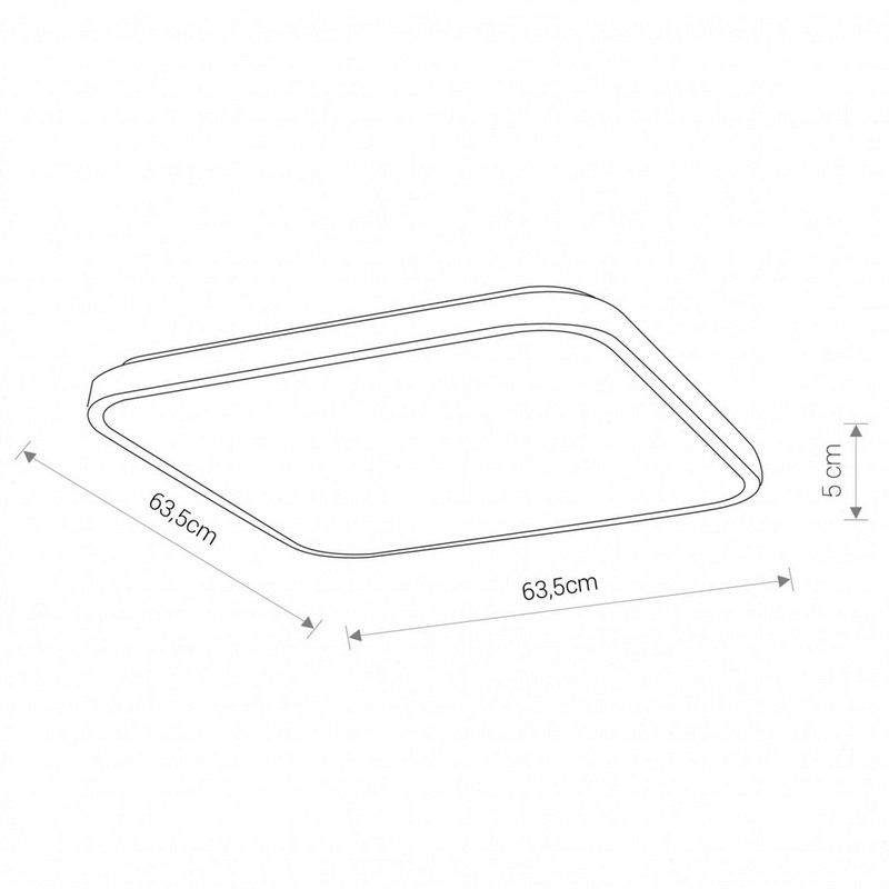 Потолочный светильник NOWODVORSKI 8114 AGNES SQUARE LED купити