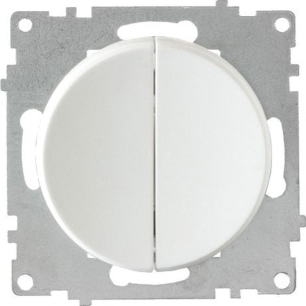 Вимикач подвійний OneKeyElectro, колір білий (OKE200201) купити