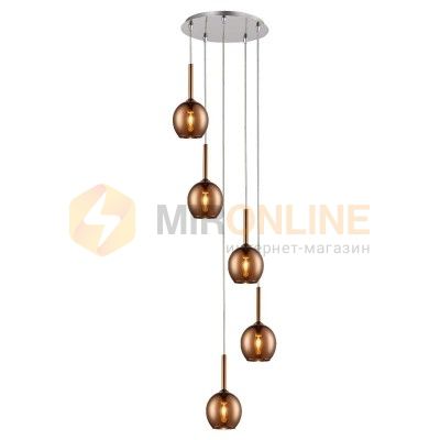 Подвесной светильник Zuma Line MD1629-5B COPPER MONIC купити