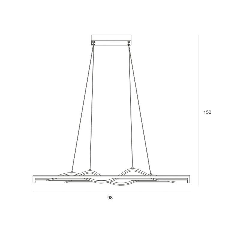 Люстра підвісна ITALUX PND-23848-30W-BK-GD Conato купити