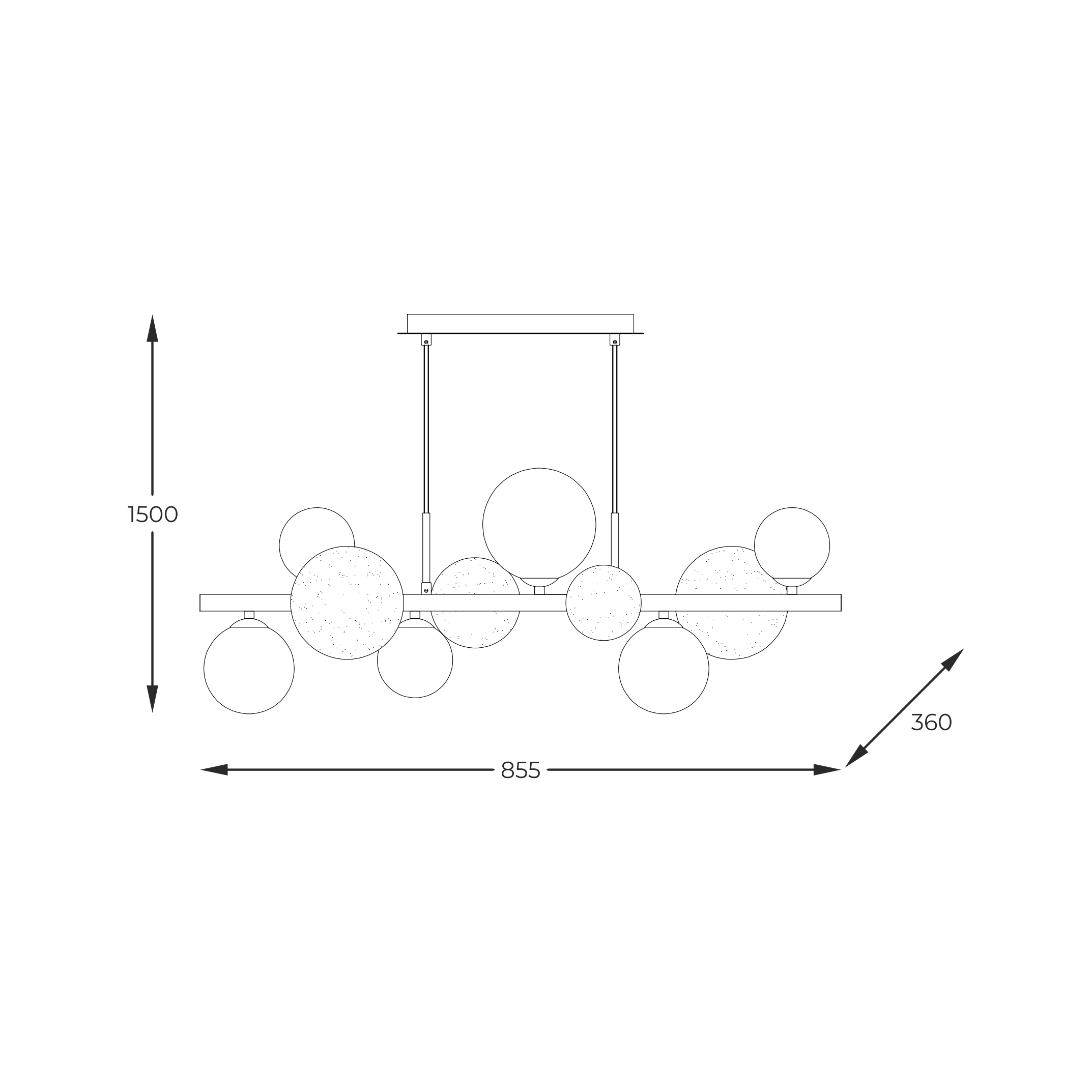 Підвісний світильник Zuma Line MD5918-10-EGN VILLA купити