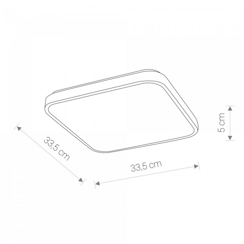 Потолочный светильник NOWODVORSKI 8138 AGNES SQUARE LED купити