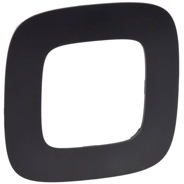 Рамка 1 пост, матовый черный, Valena ALLURE (754401) купити