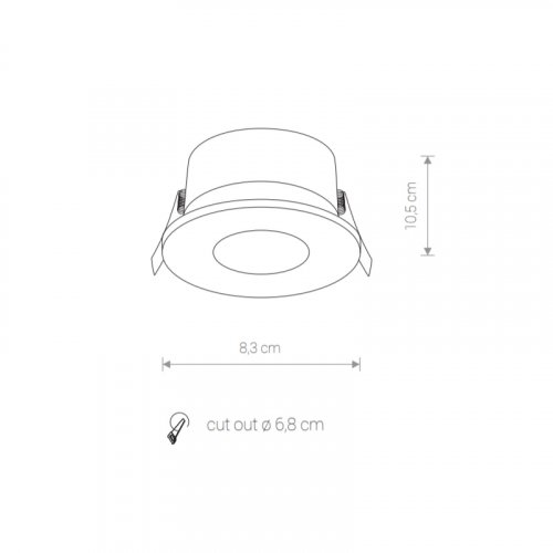 Точковий світильник NOWODVORSKI 8375 GOLF White купити
