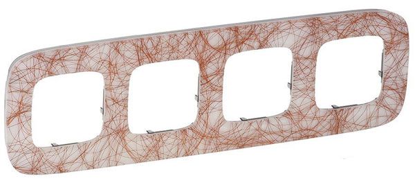 Рамка 4 поста, итальянская фантазия, Valena ALLURE (754494) купити