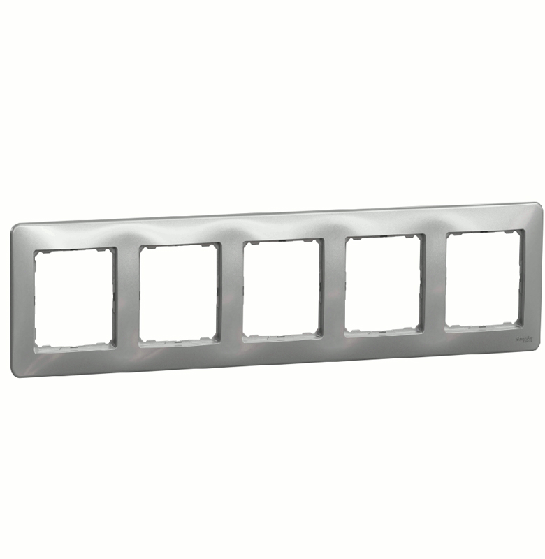Рамка 5-на Schneider Sedna Design SDD313805 Алюміній купити