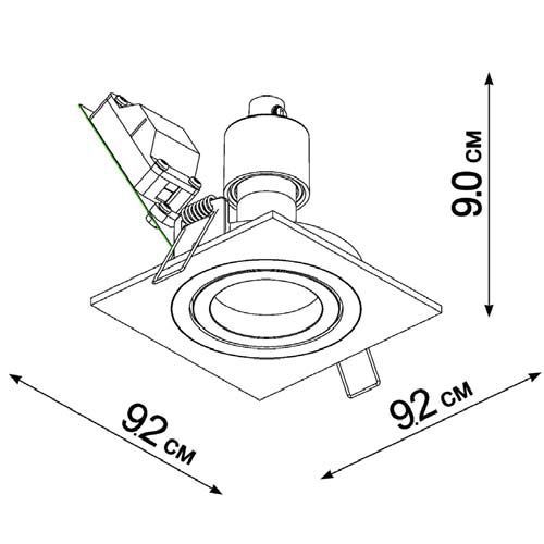 Врізний токовий світильник ImperiumLight White chocolate 21109.05.05 купити