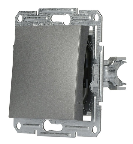 Вимикач одноклавішний самозажимний, сталь (EPH0100162) купити