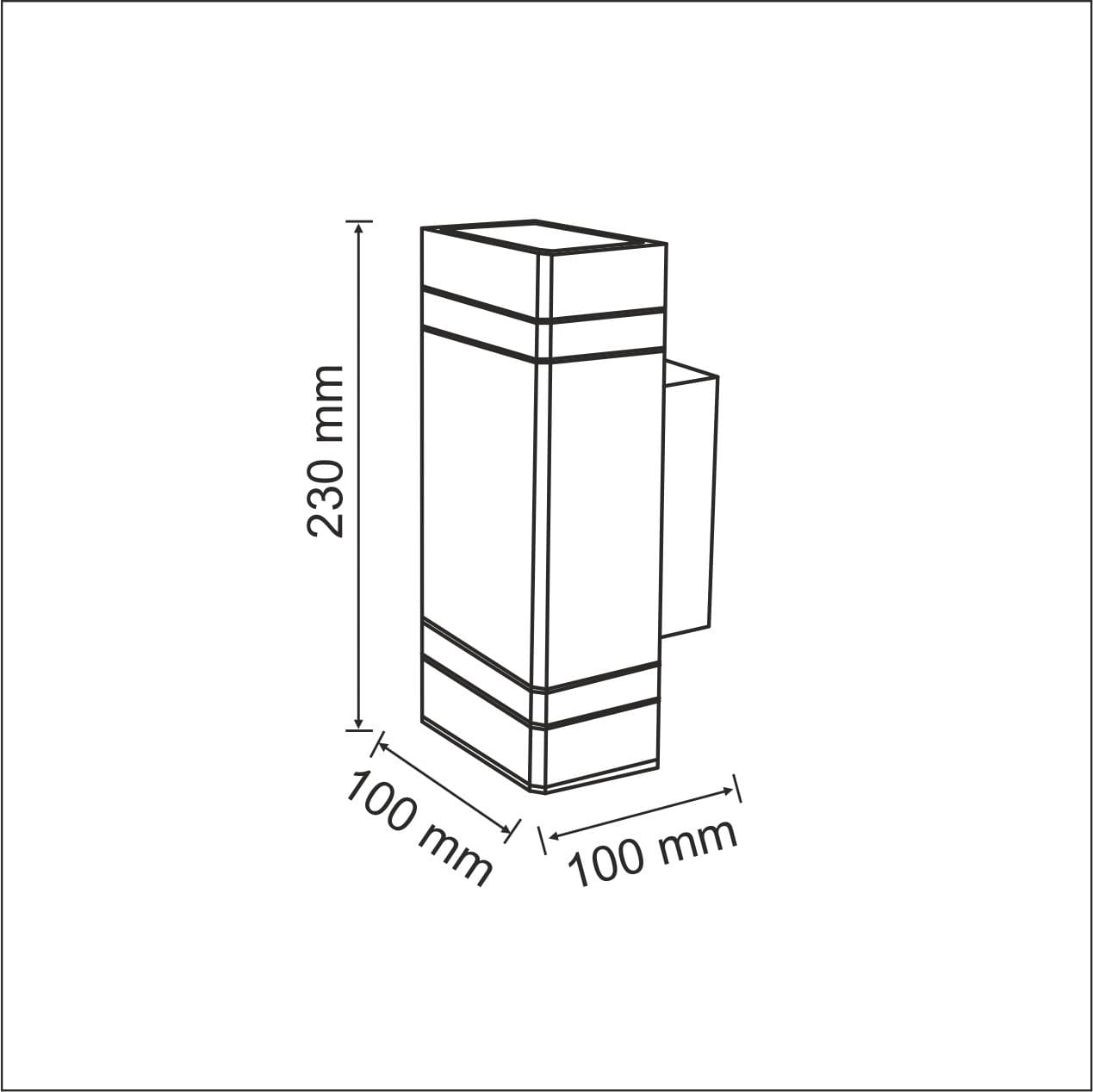 Вуличний світильник Goldlux 307866 Gilbert GU10 2x10W IP44 купити