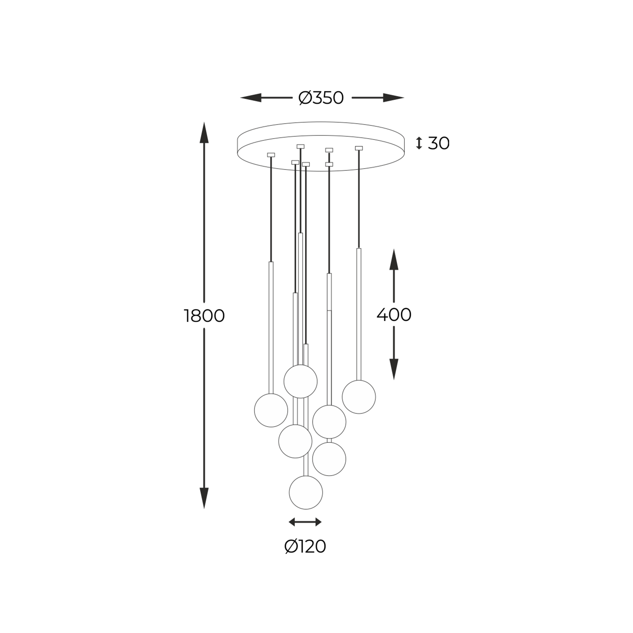 Підвісний світильник Zuma Line 5642 ALI купити
