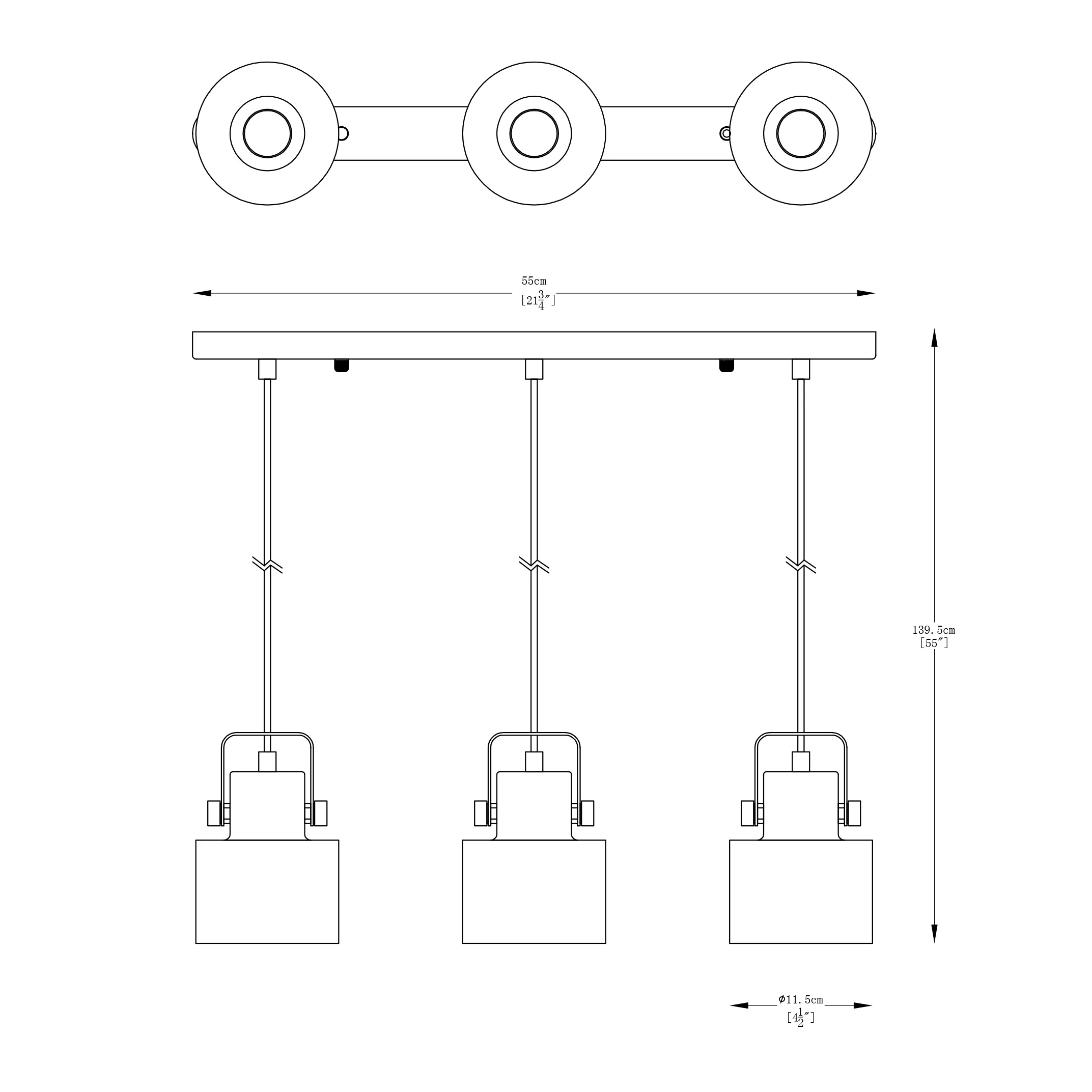 Підвісний світильник Zuma Line A8062-3A DRACO купити
