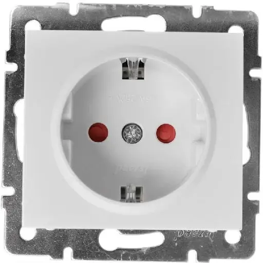 Розетка з захистом від дітей, білий Lezard RAIN (703-0288-124B) купити