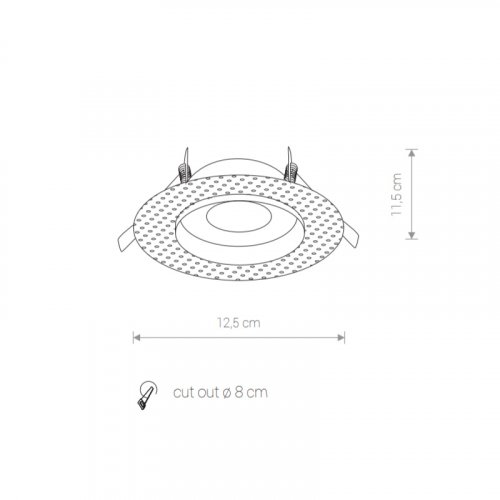 Точковий світильник Nowodvorski 8372 ECHO Black купити