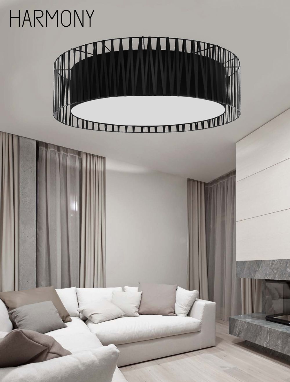 Потолочный светильник TK LIGHTING 1658 HARMONY BLACK купити