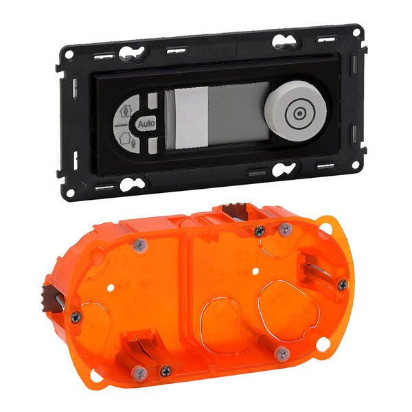 Термостат комнатный программируемый, антрацит, Valena ALLURE (755338) купити