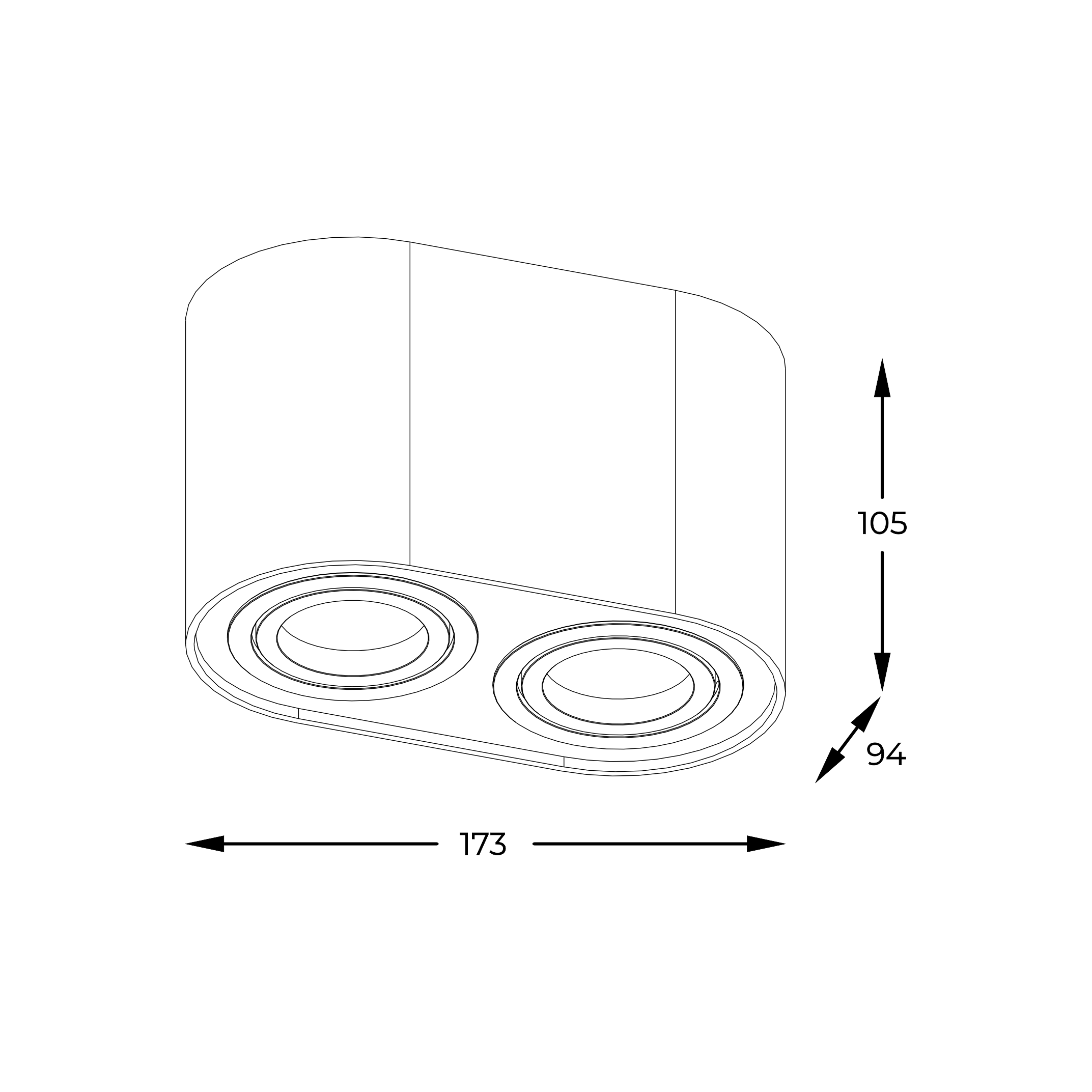 Точковий світильник Zuma Line ACGU10-190-N RONDOC купити