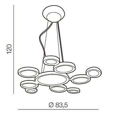 Люстра Azzardo AZ1786 Satellite купити