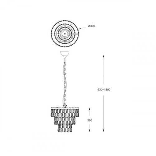 Люстра Zuma Line P0480-07A-F4AC ANZIO купити