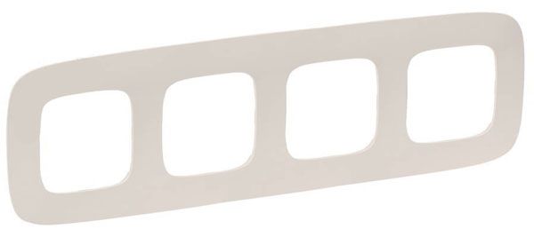 Рамка 4 поста, слоновая кость, Valena ALLURE (754314) купити