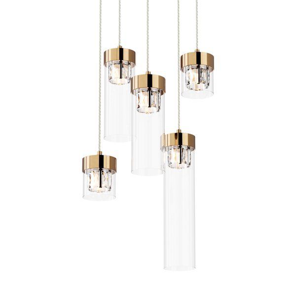 Подвесной светильник Zuma Line P0389-05D-F7AC GEM купити