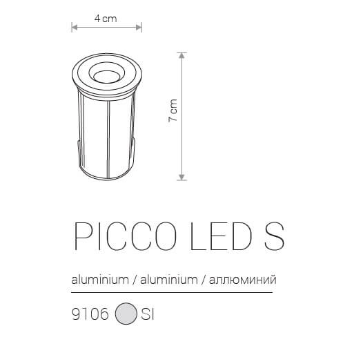 Уличный светильник Nowodvorski 9106 Picco LED S купити