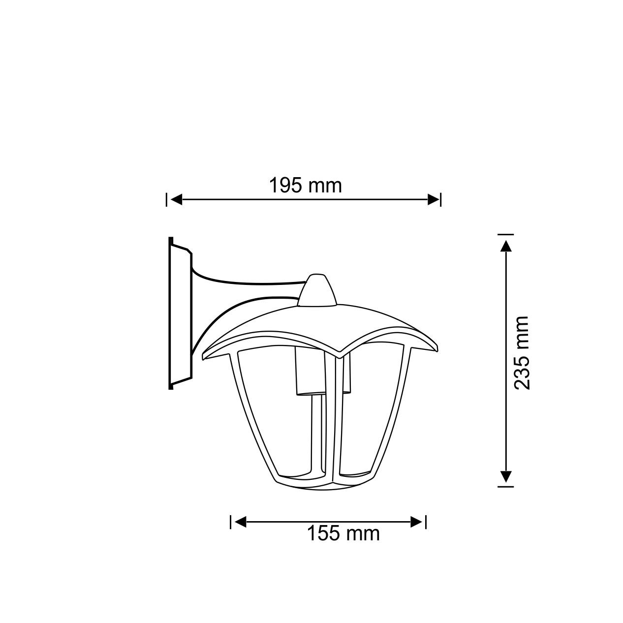 Вуличний світильник Goldlux 311870 Igma E27 12W IP44 купити